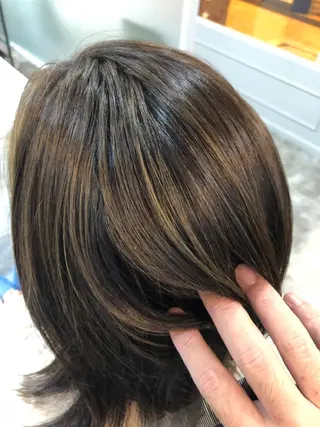 ミディアム カラー hair care ACRO店長　谷のヘアスタイル