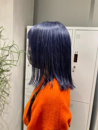 セミロング カラー ✳️ウルフ/メンズ/ スパイラルパーマ✳️のヘアスタイル