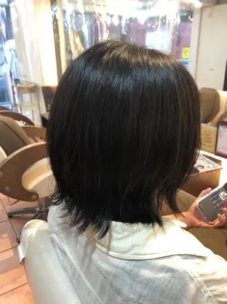 ミディアム カラー 💙あかみね 💙（mine）のヘアスタイル