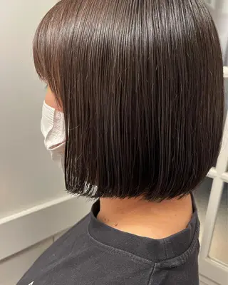 ミディアム カラー 狩野 くるみのヘアスタイル