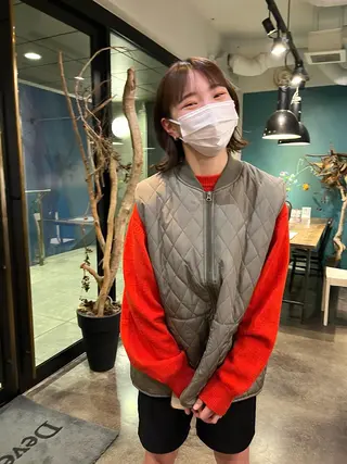 ミディアム 宮腰 瑠果のヘアスタイル