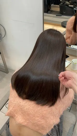 セミロング カラー ✨髪質改善✨美髪 矯正🫧小泉のヘアスタイル