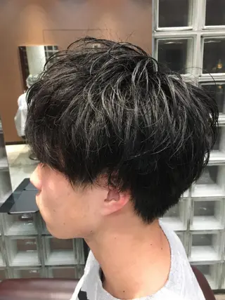 ミディアム メンズ 完全個室マンツーマン メンズサロン草野貴樹のヘアスタイル