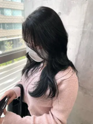 ロング 韓国𝐻𝑎𝑖𝑟 🇰🇷🖤ハラのヘアスタイル