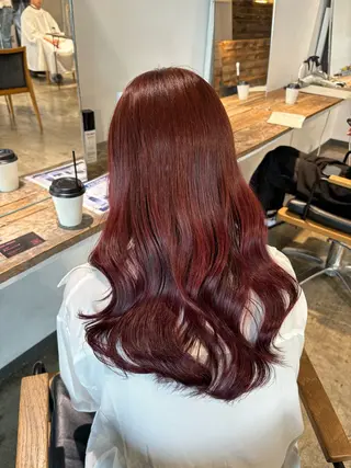 ロング カラー 💫miyu💫デザ インカラー/アレンジのヘアスタイル
