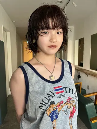 ミディアム カラー パーマ 金井京介/レイヤー /パーマのヘアスタイル