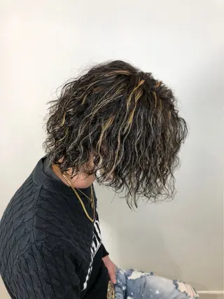 パーマ メンズ 後藤 一孝のヘアスタイル