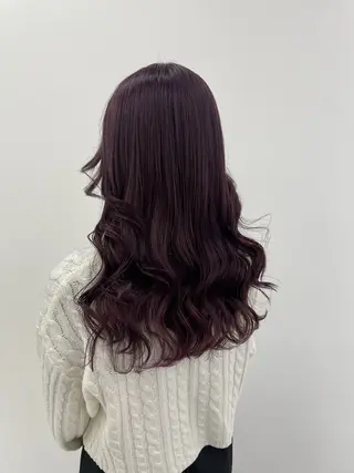 セミロング カラー 💖似合わせカラー レイヤー💖縮毛矯正のヘアスタイル