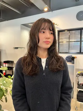 ロング パーマ dogstar小林諒 パーマ/レイヤーのヘアスタイル