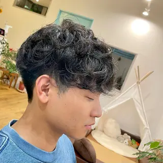 パーマ メンズ 美髪矯正/髪質改善 レガロ堺市伏尾/松田のヘアスタイル