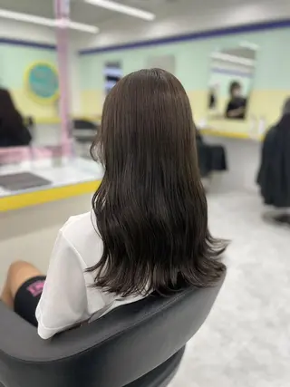 カラー 暗髪うる艶ヘア🫧 yumi🐈‍⬛🪽のヘアスタイル