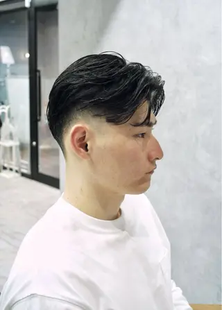 ショート パーマ メンズ GAKU /フェード /メンズ/難波のヘアスタイル
