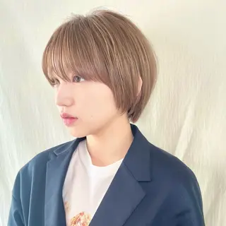 ショート カラー パーマ ショートボブ髪質改善 縮毛矯正のプロ山道潤のヘアスタイル