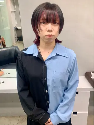ショート カラー ヘアアレンジ 個性爆弾💣 ダブルカラー/ゆかのヘアスタイル