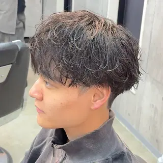 ショート パーマ ヘアアレンジ メンズ MENIN メンズ サロン　望月　涼太のヘアスタイル