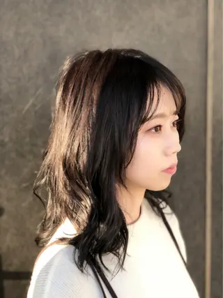 ミディアム 菊池 幹のヘアスタイル