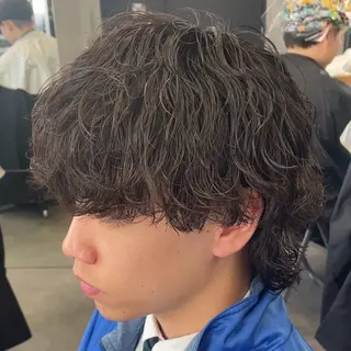 ミディアム パーマ ヘアアレンジ メンズ fifth 石川 凪のヘアスタイル