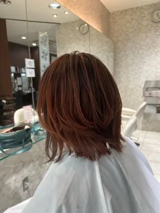 ミディアム ✨長岡市韓国レイヤー /髪質改善/山下竣介のヘアスタイル