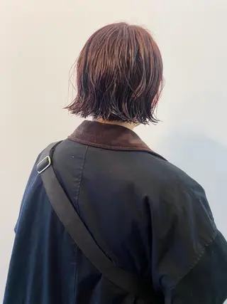 ショート カラー パーマ 大石 沙季のヘアスタイル