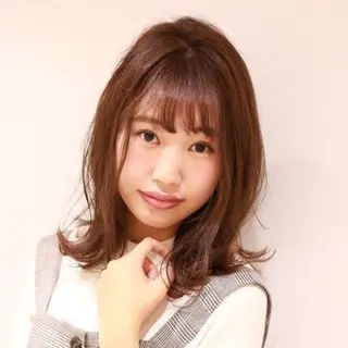 セミロング カラー 美髪⭐︎髪質改善 井上 康司のヘアスタイル