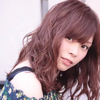ミディアム カラー 店長 小池アキトのヘアスタイル