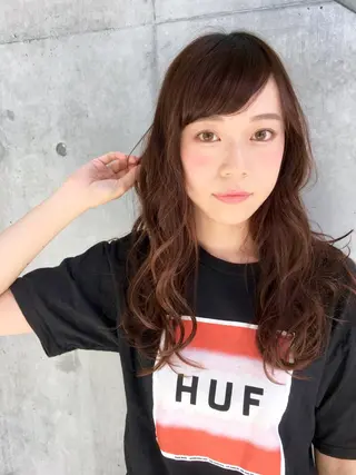 ロング カラー ✨髪質改善縮毛矯正✨ 宇田川修平のヘアスタイル