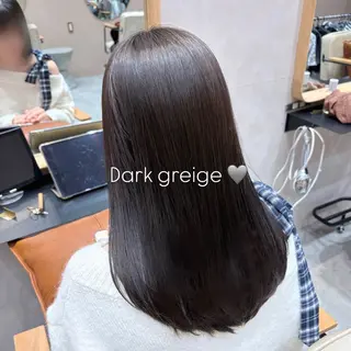 セミロング カラー ヘアアレンジ 🐰あみ【艶カラー/ 縮毛矯正】🫧のヘアスタイル