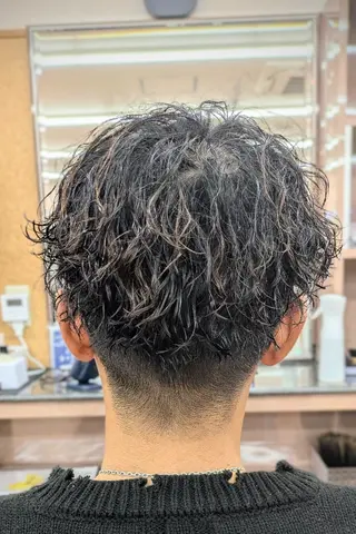 ショート パーマ 理容プラージュ燕三条 福井のヘアスタイル