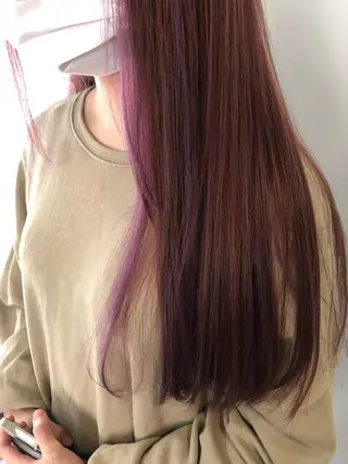 ロング カラー ベイリコルド　アトリ 店長　宮城一真のヘアスタイル