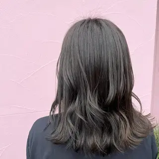 ミディアム カラー ♡ナナコ♡ レイヤー/艶髪のヘアスタイル