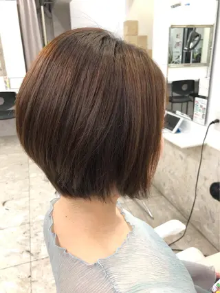 カラー ハイライト&曲がる 縮毛矯正特化 玉置のヘアスタイル