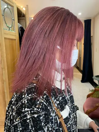 ミディアム カラー Pia ツボイ ケイタのヘアスタイル