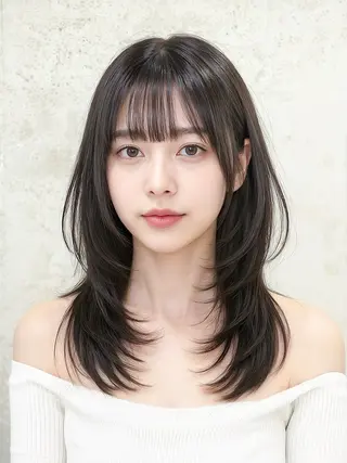 ロング カラー 巻ける縮毛矯正 Sachi🐰のヘアスタイル