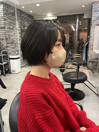 ショート カラー 平尾/高宮/艶カラー /ハイライト/綜一郎のヘアスタイル
