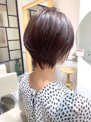 ショート カラー 安永 涼のヘアスタイル