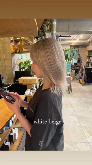 ミディアム カラー 🌱ぱっつとボブカ ット🌱/Ryotaのヘアスタイル