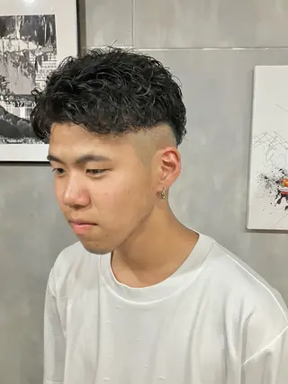 ショート パーマ メンズ 🟦西荻窪メンズ特化 美容師🟦Yu-Jiのヘアスタイル