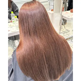 ロング ハイトーン/艶感 カラー/村上廉汰のヘアスタイル