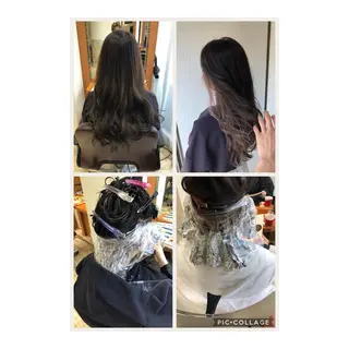 ロング カラー 100%髪質改善特化 TRUNSのヘアスタイル