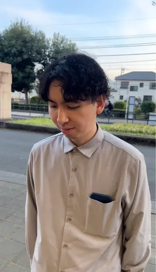 ショート パーマ メンズ メンズパーマ⚜️ 角花ひろゆきのヘアスタイル