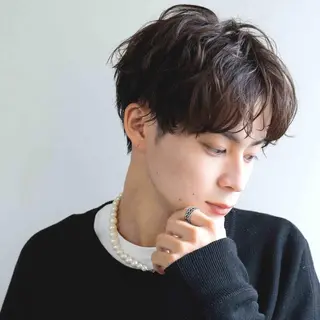 カラー メンズ ROW 札幌のヘアスタイル