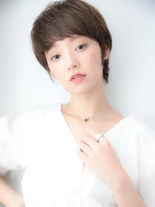ショート カラー パーマ レイヤーカット✂️ 横浜No1♡下鳥翔子のヘアスタイル