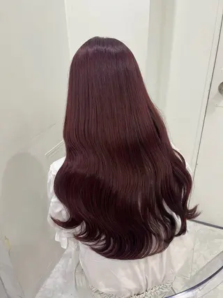 ロング カラー ガーリー♡女の子っぽ ヘア♡ピンクカラー♡のヘアスタイル