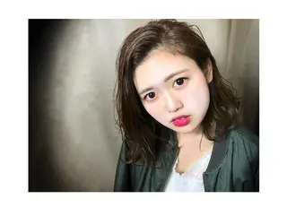 ミディアム カラー vato バトのヘアスタイル