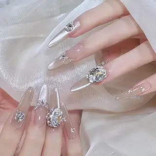 ネイル フィルイン・深爪矯正 長さ出し🎀のネイルデザイン