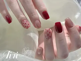 ネイル ネイルサロンAiri 長さ出し·シンプルのネイルデザイン