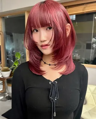 カラー 🌙ヘーゼルベージュ レイヤーカット🌙のヘアスタイル