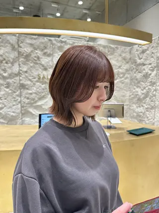 ショート カラー 銀座/ヘアセット/ 島村美帆のヘアスタイル