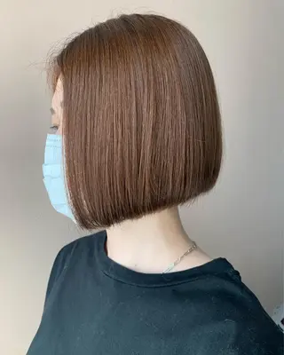 ショート パーマ hub hair レイヤー/透明感のヘアスタイル