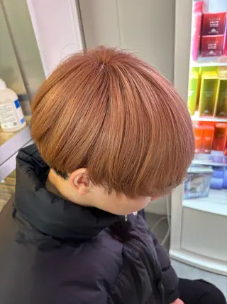 カラー メンズ フェザーの鬼 🇰🇷yutoのヘアスタイル
